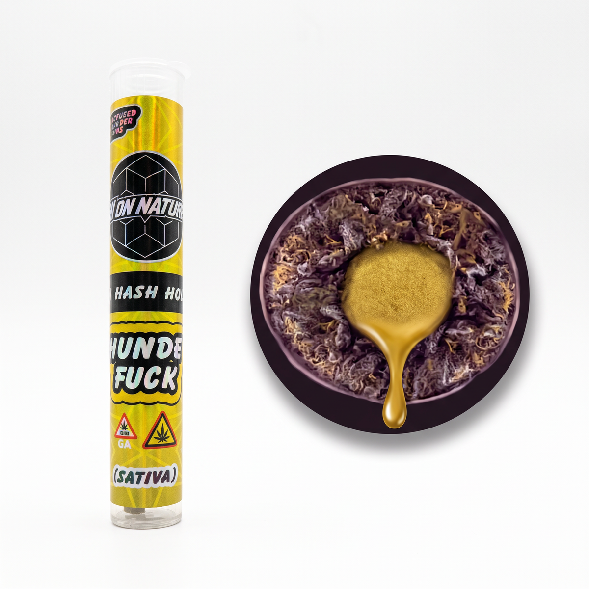 THC Hash Holes - 3 Pack - 2.3g Infused Pre-Rolls - Thunder F*ck
