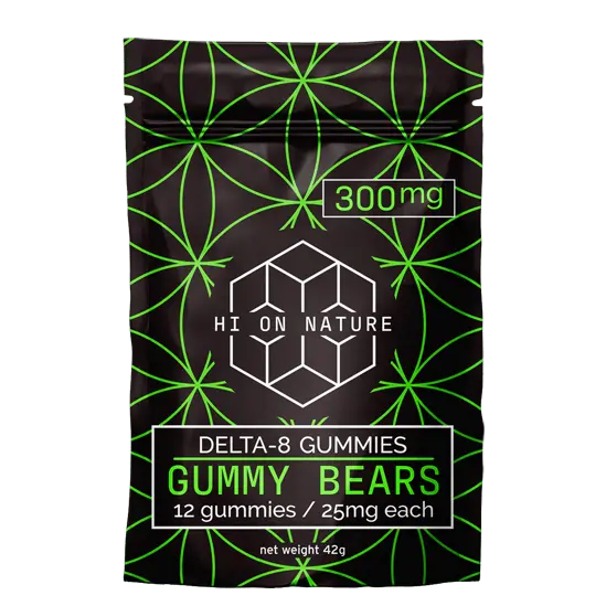 HiOnNature simple 300mg DELTA 8 GUMMIES - GUMMY BEARS Hi on Nature Delta 8 gummies Legal Hemp For Sale