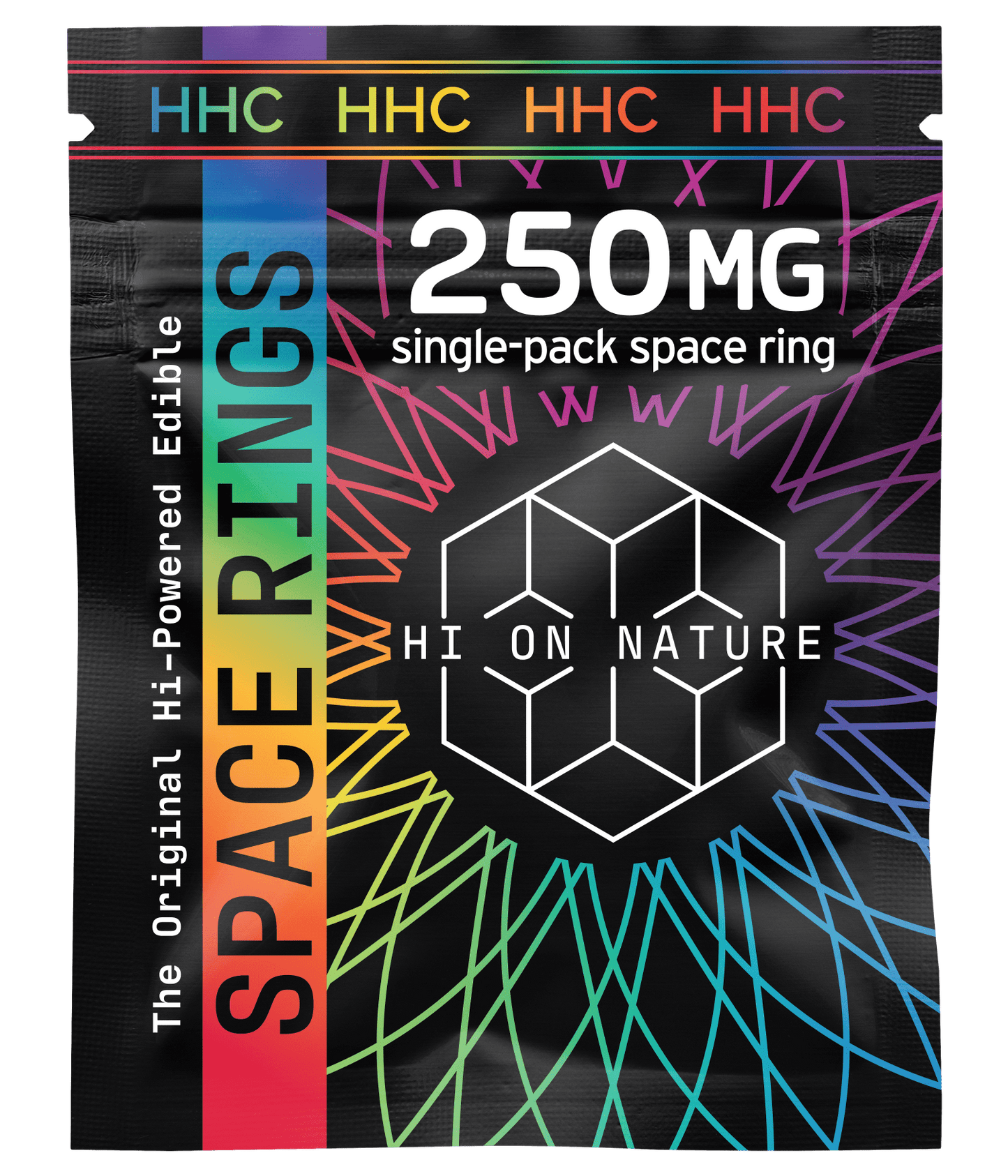 HoN 250mg HHC SPACE RINGS - 50 PACK JAR Hi on Nature Delta 8 gummies Legal Hemp For Sale