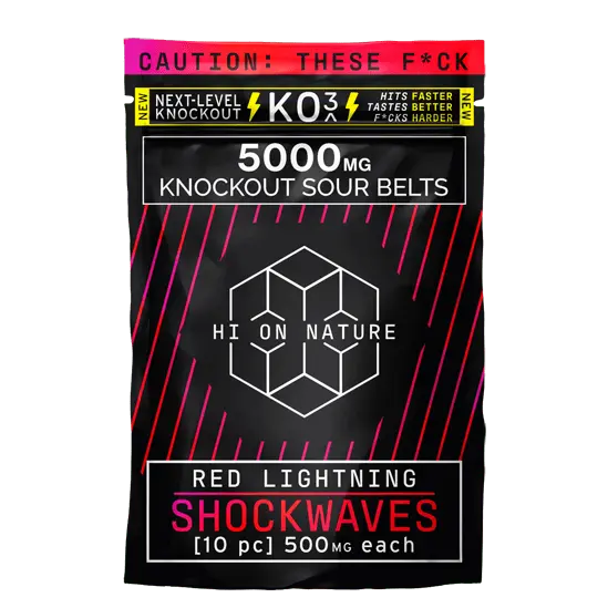 KO3 THC-P gummies with sugar crystals