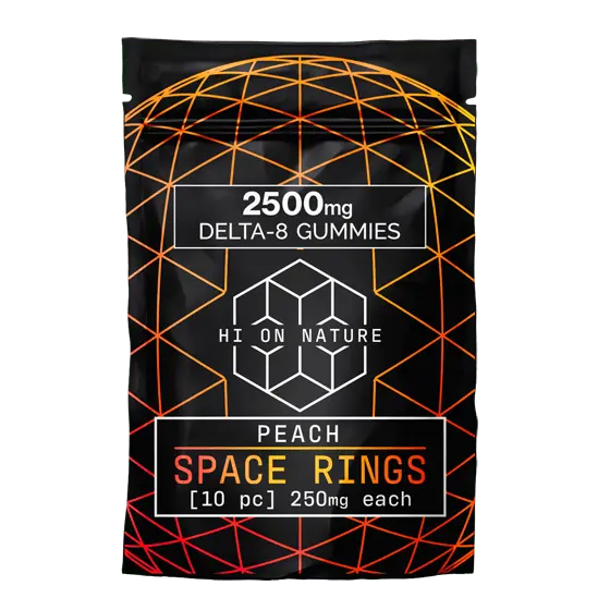 PEACH Hi on Nature Delta 8 gummies Legal Hemp For Sale, THC gummies, THC-P Gummies, Space rings Gummies