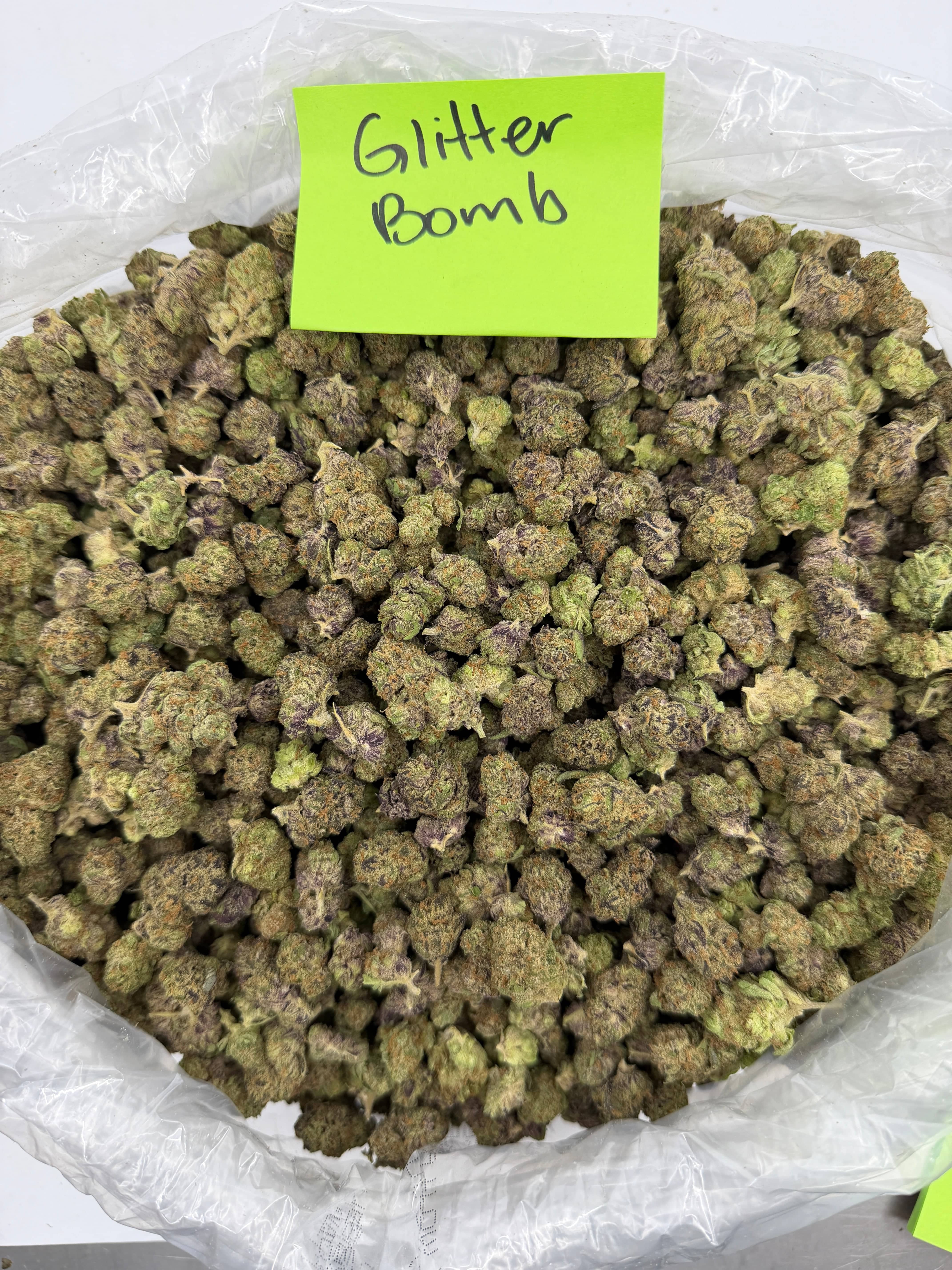 HoN Glitter Bomb - Indica-Dom Hybrid / 3.5 grams Value Indoor THCA Flower Smalls! - SHIPS 11/13! Hi on Nature Delta 8 gummies Legal Hemp For Sale