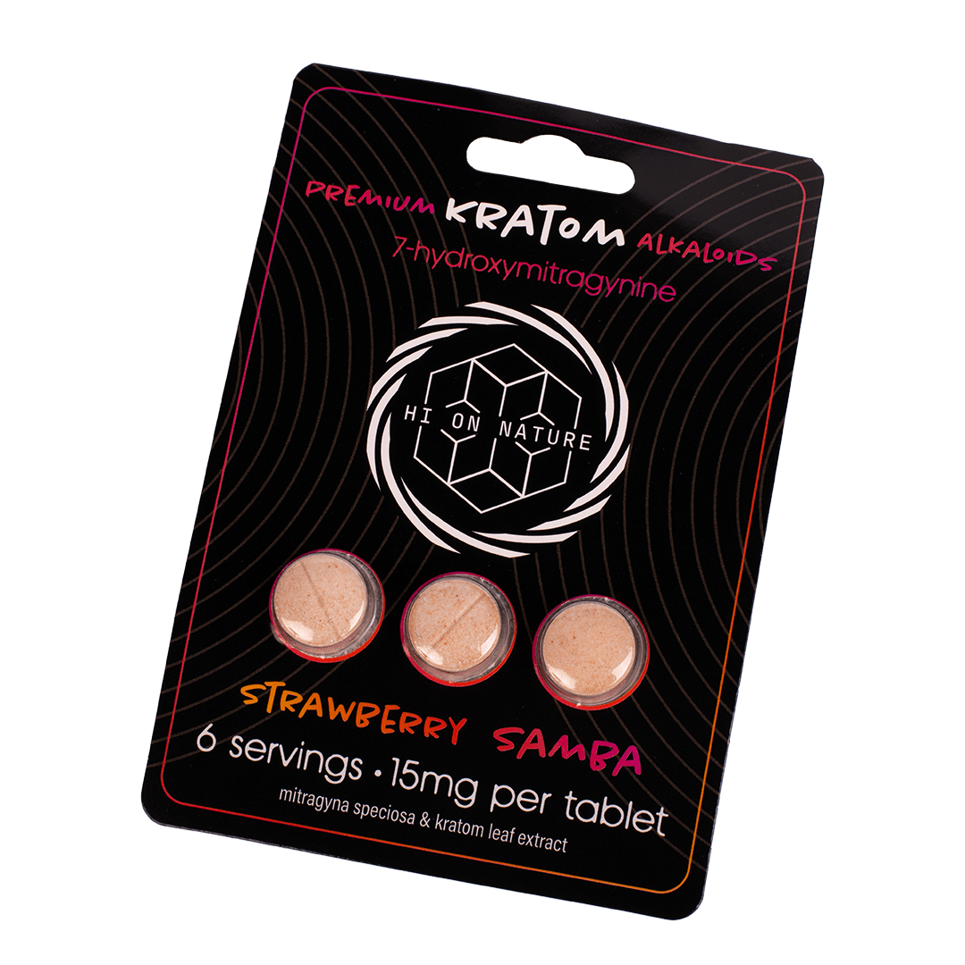 7-OH KRATOM chews, HoN Strawberry Samba 7-OH KRATOM Hi on Nature Delta 8 gummies Legal Hemp For Sale