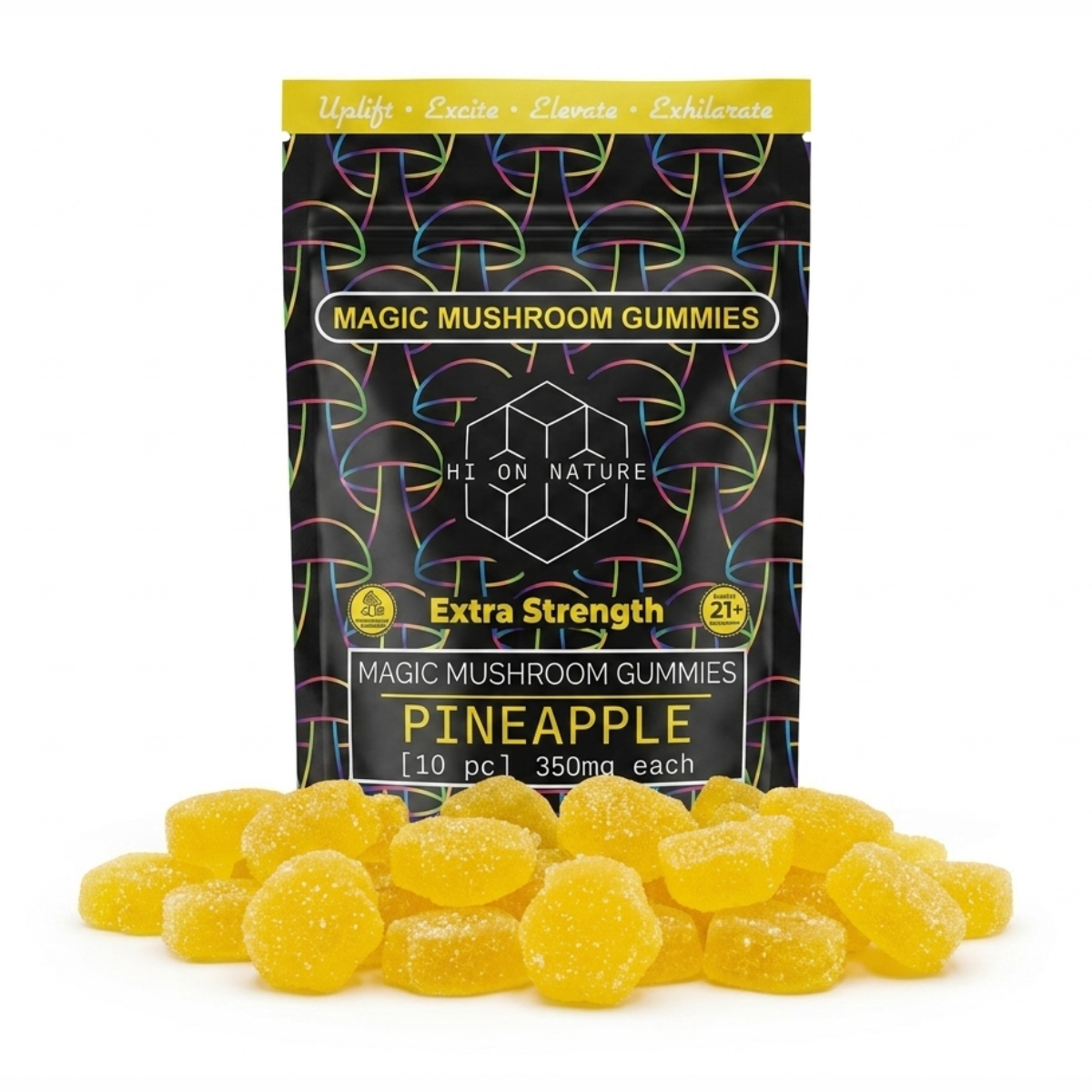 Magic Mushroom - EXTRA STRENGTH Gummies - 10 Flavors HoN