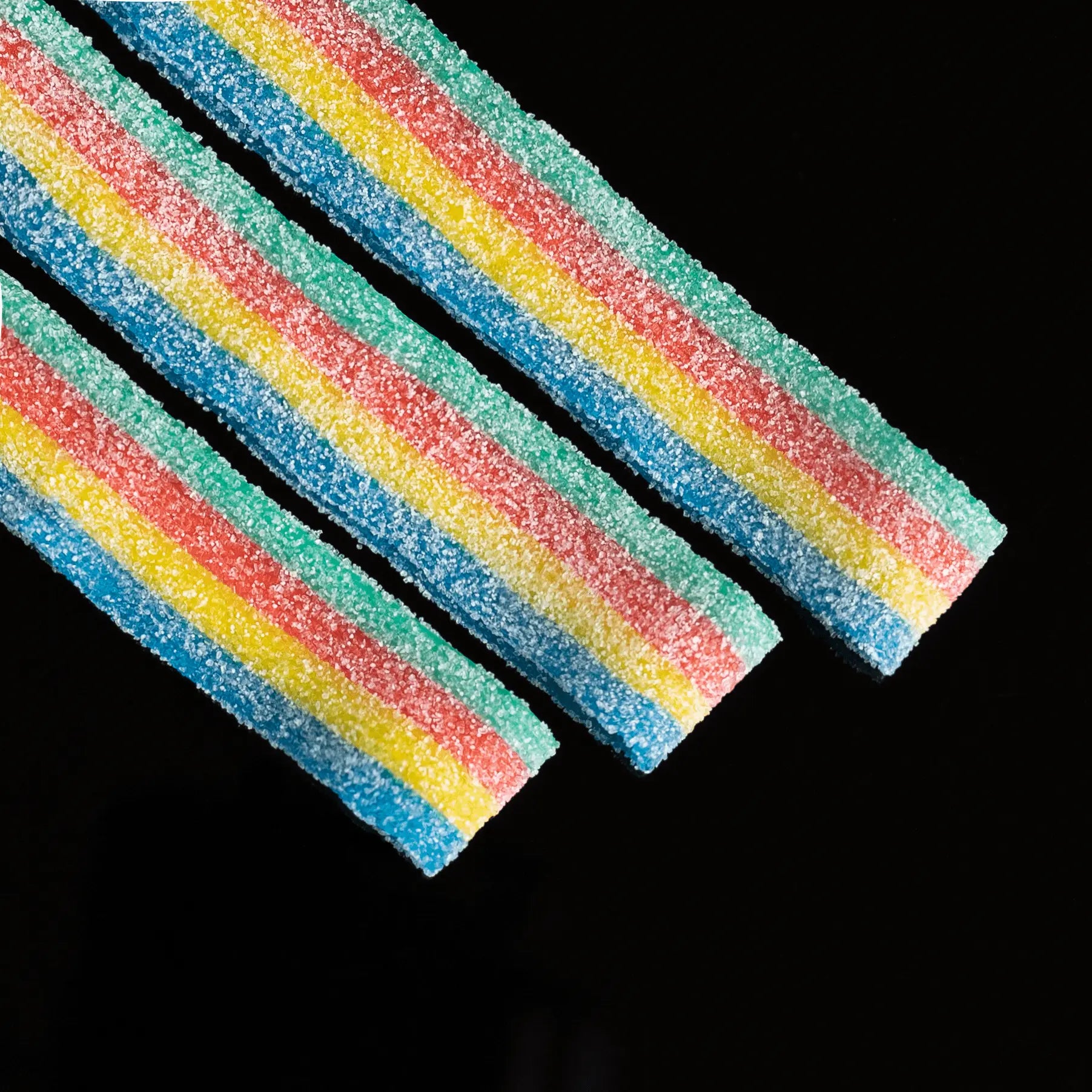 Vibrant multi-flavored THC gummies with potent hemp extract
