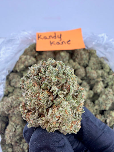 Kandy Kane - Indica-Dom Hybrid - Value Indoor THCA Flower Full Size Buds