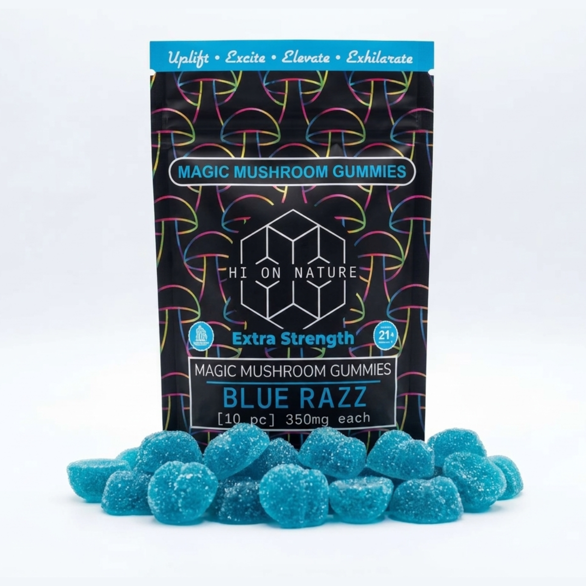 Magic Mushroom - EXTRA STRENGTH Gummies - 10 Flavors HoN