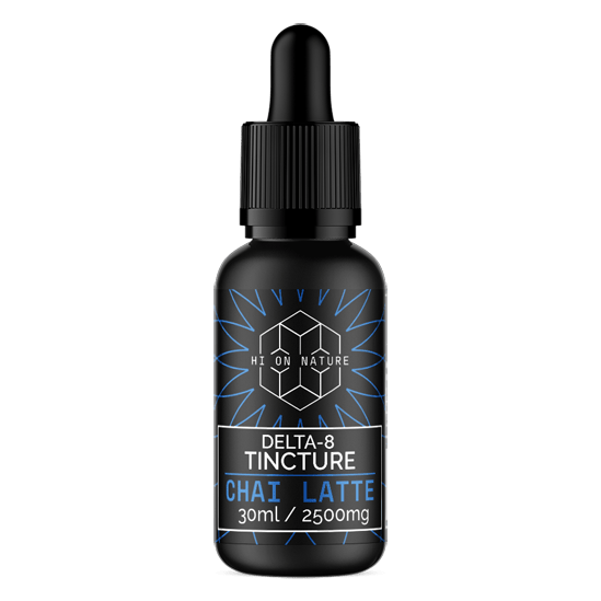 HiOnNature 2500mg DELTA 8 TINCTURE - CHAI LATTE Hi on Nature Delta 8 gummies Legal Hemp For Sale