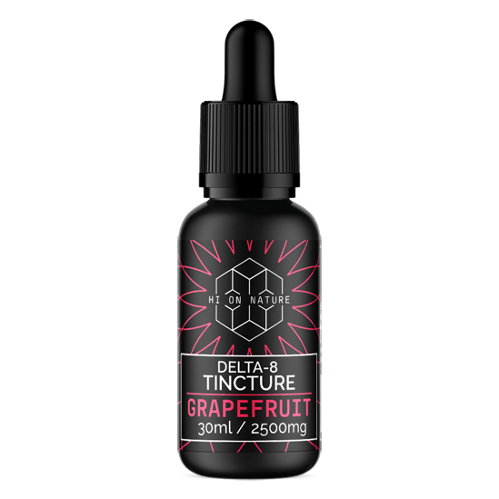 HiOnNature 2500mg DELTA 8 TINCTURE - GRAPEFRUIT Hi on Nature Delta 8 gummies Legal Hemp For Sale