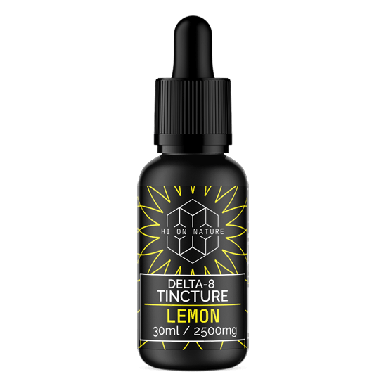 HiOnNature 2500mg DELTA 8 TINCTURE - LEMON Hi on Nature Delta 8 gummies Legal Hemp For Sale