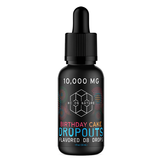 HoN 10,000mg DELTA 8 DROPOUTS - BIRTHDAY CAKE Hi on Nature Delta 8 gummies Legal Hemp For Sale