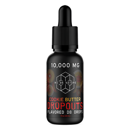 HoN 10,000mg DELTA 8 DROPOUTS - COOKIE BUTTER Hi on Nature Delta 8 gummies Legal Hemp For Sale