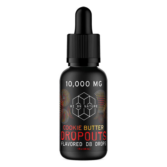 HoN 10,000mg DELTA 8 DROPOUTS - COOKIE BUTTER Hi on Nature Delta 8 gummies Legal Hemp For Sale