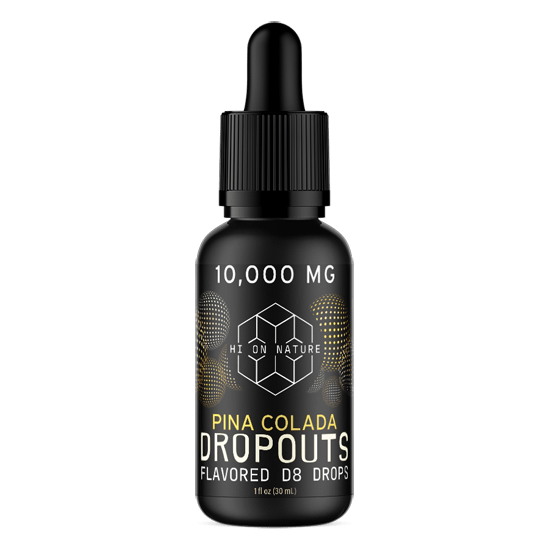 HoN 10,000mg DELTA 8 DROPOUTS - PINA COLADA Hi on Nature Delta 8 gummies Legal Hemp For Sale