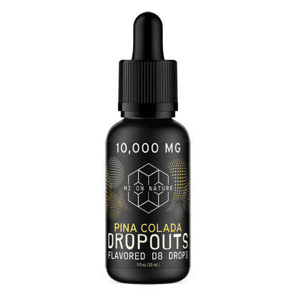 HoN 10,000mg DELTA 8 DROPOUTS - PINA COLADA Hi on Nature Delta 8 gummies Legal Hemp For Sale