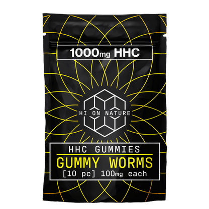 HoN 1000mg HHC GUMMIES - GUMMY WORMS Hi on Nature Delta 8 gummies Legal Hemp For Sale