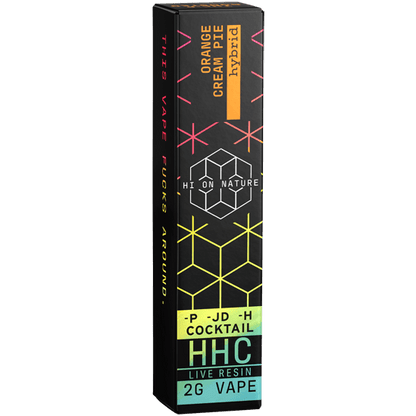 HoN 2g HHC COCKTAIL HYBRID VAPE - ORANGE CREAM Hi on Nature Delta 8 gummies Legal Hemp For Sale