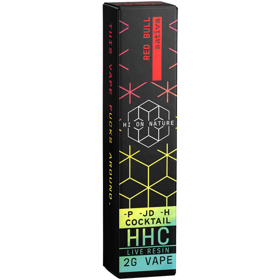 HoN 2g HHC COCKTAIL SATIVA VAPE - RED BULL Hi on Nature Delta 8 gummies Legal Hemp For Sale