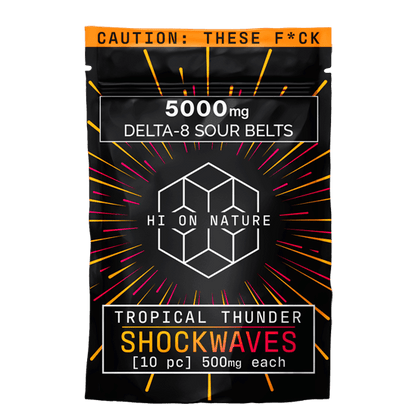 HoN 5000mg DELTA 8 SHOCKWAVES - TROPICAL THUNDER Hi on Nature Delta 8 gummies Legal Hemp For Sale