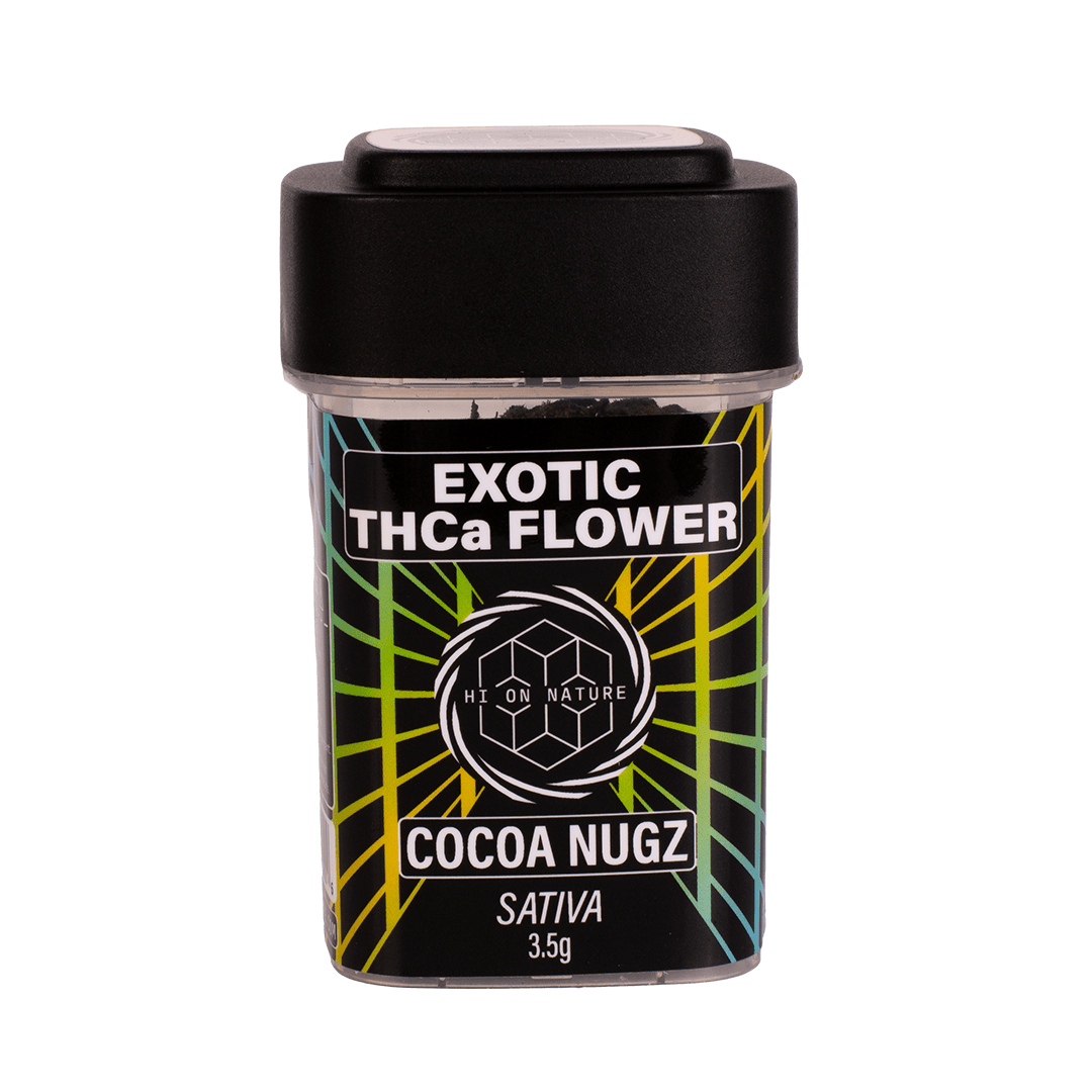 HoN Cocoa Nugz Sativa 3.5g EXOTIC THC-A FLOWER Hi on Nature Delta 8 gummies Legal Hemp For Sale