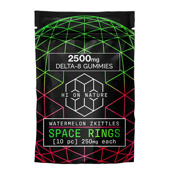 HoN Delta 8 Space Ring 2500mg DELTA 8 SPACE RINGS - WATERMELON ZKITTLES Hi on Nature Delta 8 gummies Legal Hemp For Sale