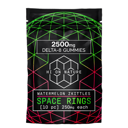 HoN Delta 8 Space Ring 2500mg DELTA 8 SPACE RINGS - WATERMELON ZKITTLES Hi on Nature Delta 8 gummies Legal Hemp For Sale