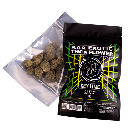 HoN Key Lime Sativa 14g AAA EXOTIC THC-A FLOWER Hi on Nature Delta 8 gummies Legal Hemp For Sale