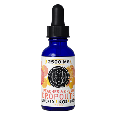 HoN Peaches and Cream 2500mg KNOCKOUT DROPOUTS - 3 FLAVORS Hi on Nature Delta 8 gummies Legal Hemp For Sale