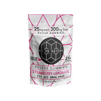 300mg D9 Gummy Squares- Pectin Based Infused Hemp Extract Edibles