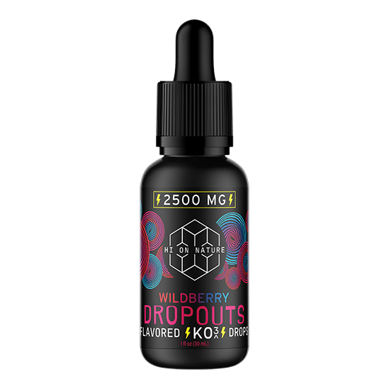 HoN Wildberry 2500mg KNOCKOUT DROPOUTS - 3 FLAVORS Hi on Nature Delta 8 gummies Legal Hemp For Sale