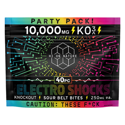 hondistro 10,000mg KNOCKOUT ELECTRO SHOCKS - PARTY PACK Hi on Nature Delta 8 gummies Legal Hemp For Sale