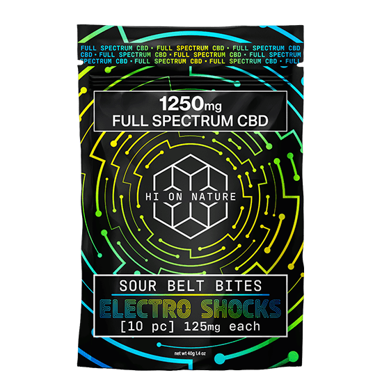 hondistro 1250mg FULL SPECTRUM CBD - ELECTRO SHOCKS Hi on Nature Delta 8 gummies Legal Hemp For Sale