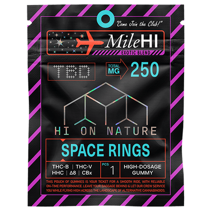 hondistro 2500mg gummies 250mg MILE HI SPACE RINGS - 50 PACK JAR Hi on Nature Delta 8 gummies Legal Hemp For Sale