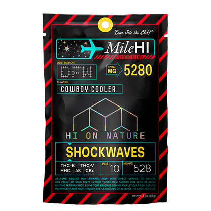 hondistro 5280mg MILE HI BLEND SHOCKWAVES - COWBOY COOLER Hi on Nature Delta 8 gummies Legal Hemp For Sale