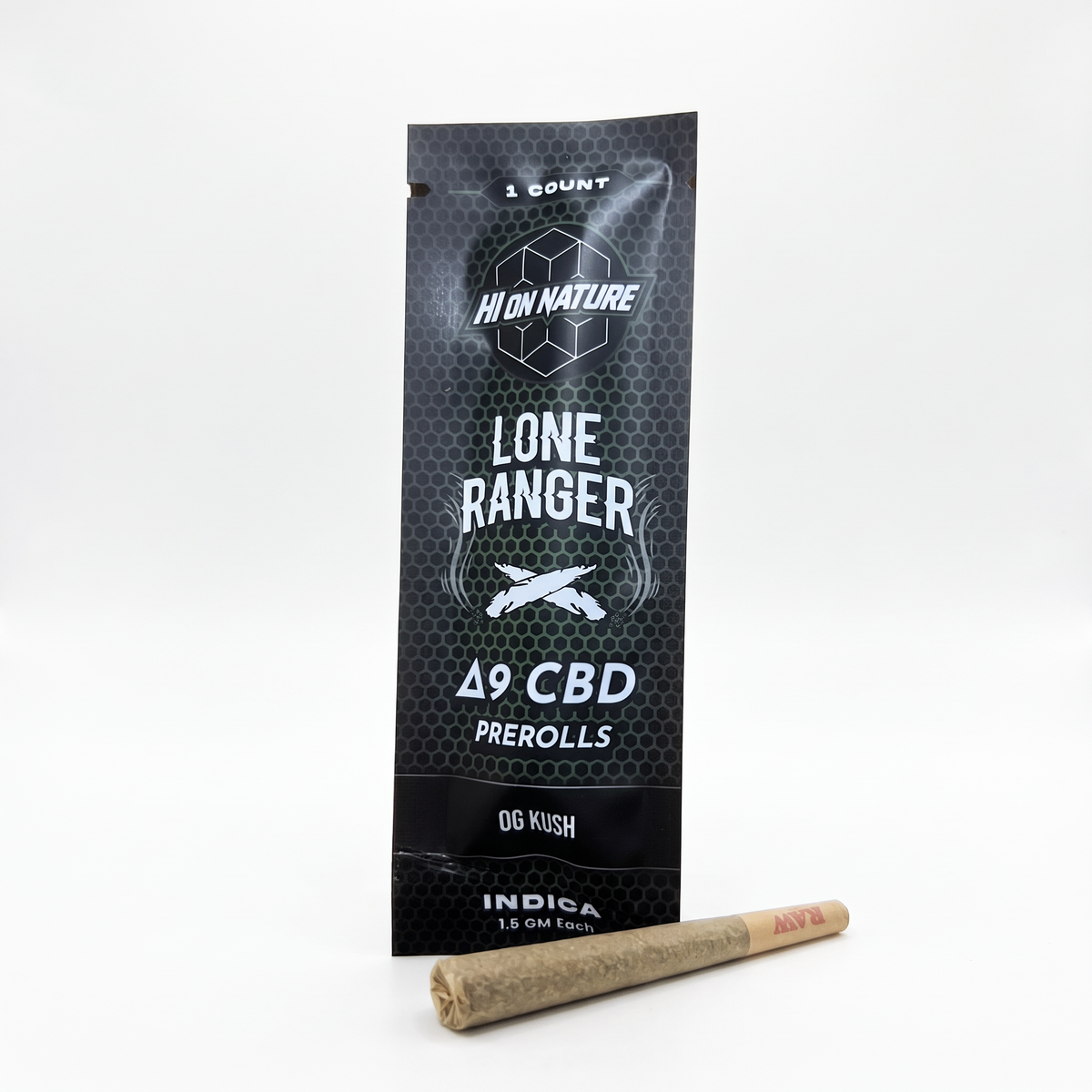 Lone Ranger - 5 Pack - 1.5g D9 CBD Pre-Rolls - OG Kush