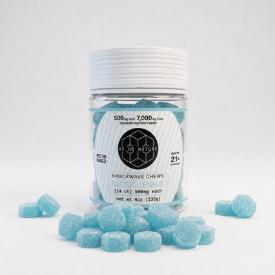 7000mg D9/D8/P Shockwave Chews - Pectin Based Infused Hemp Extract Edibles