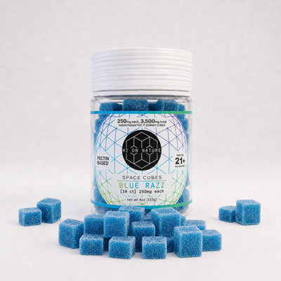 3500mg D9/D8/P Space Cubes - Pectin Based Infused Hemp Extract Edibles