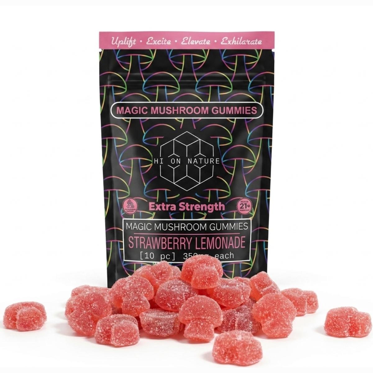 Magic Mushroom - EXTRA STRENGTH Gummies - 10 Flavors HoN