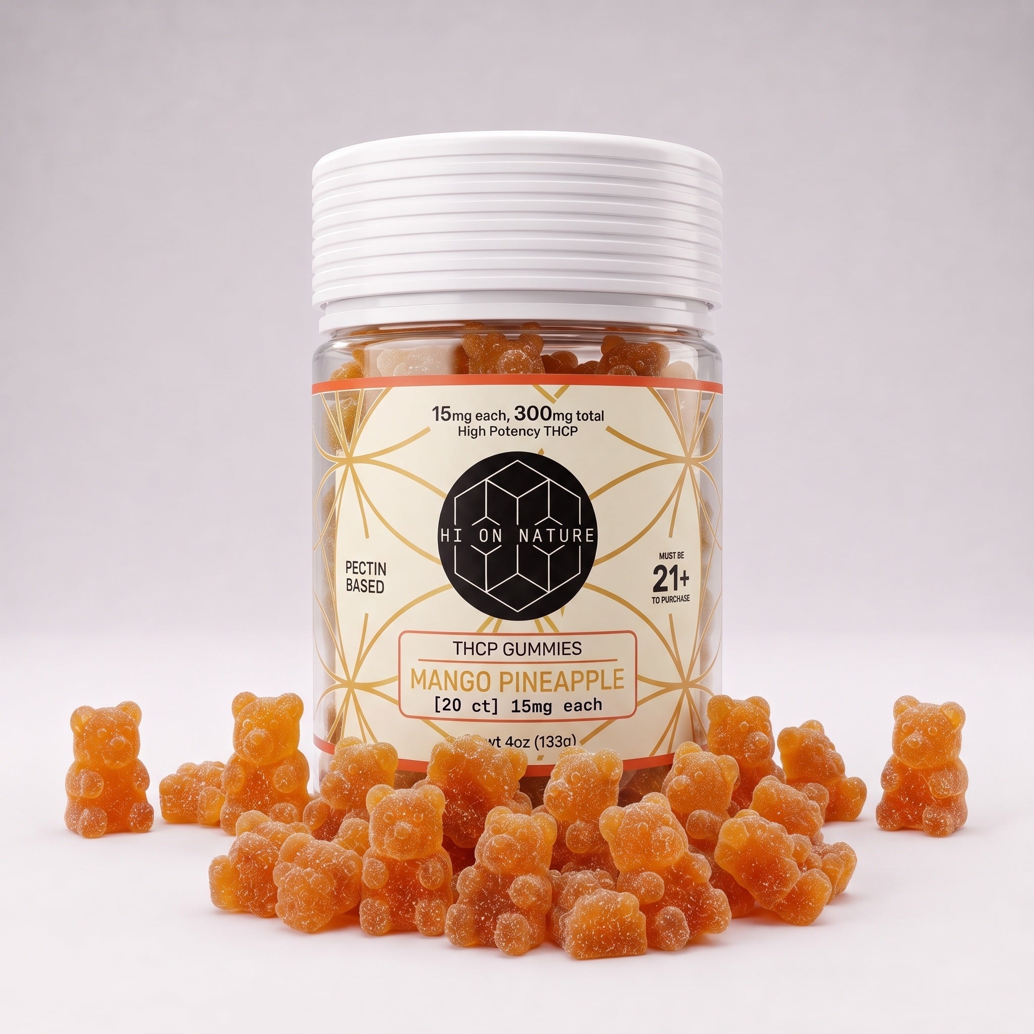 300mg THC-P Gummy Bears - Pectin Based Infused Hemp Extract Edibles *2 NEW FLAVORS* HoN