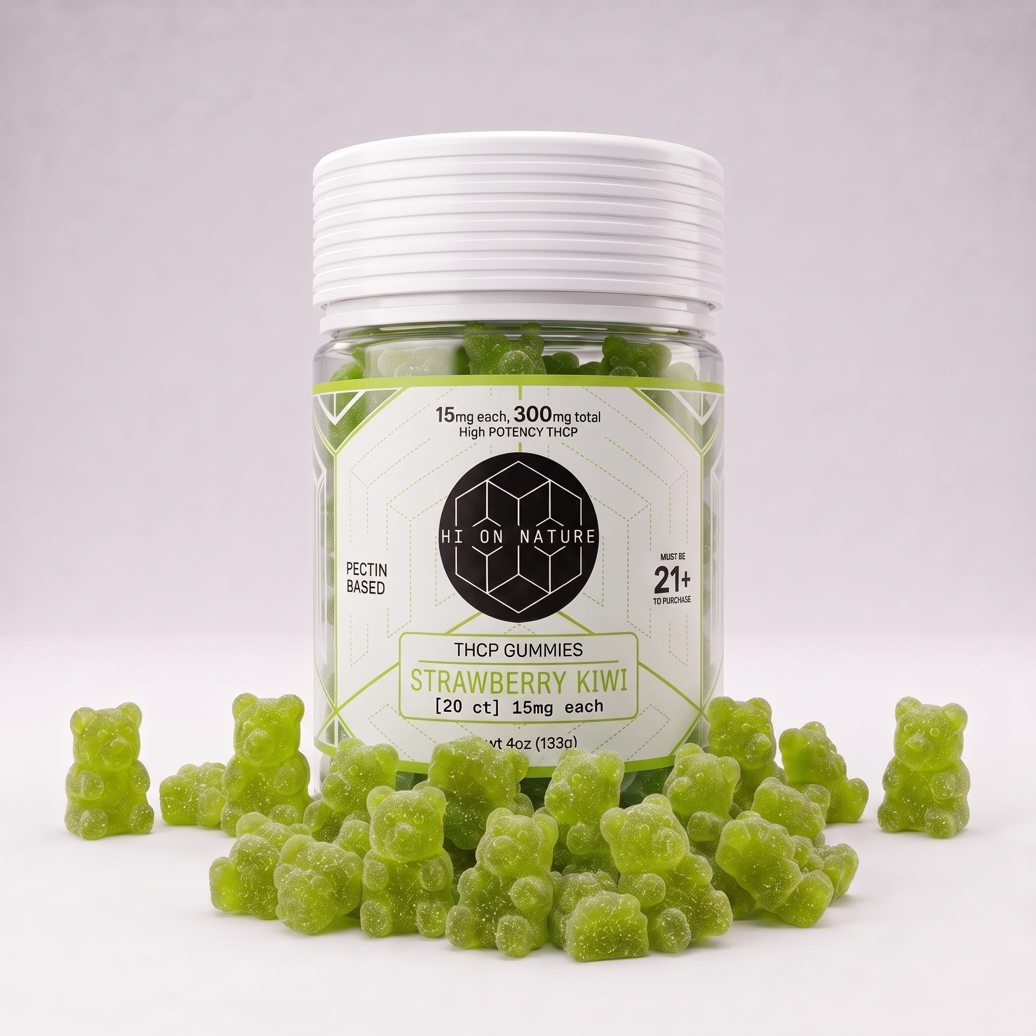 300mg THC-P Gummy Bears - Pectin Based Infused Hemp Extract Edibles *2 NEW FLAVORS* HoN